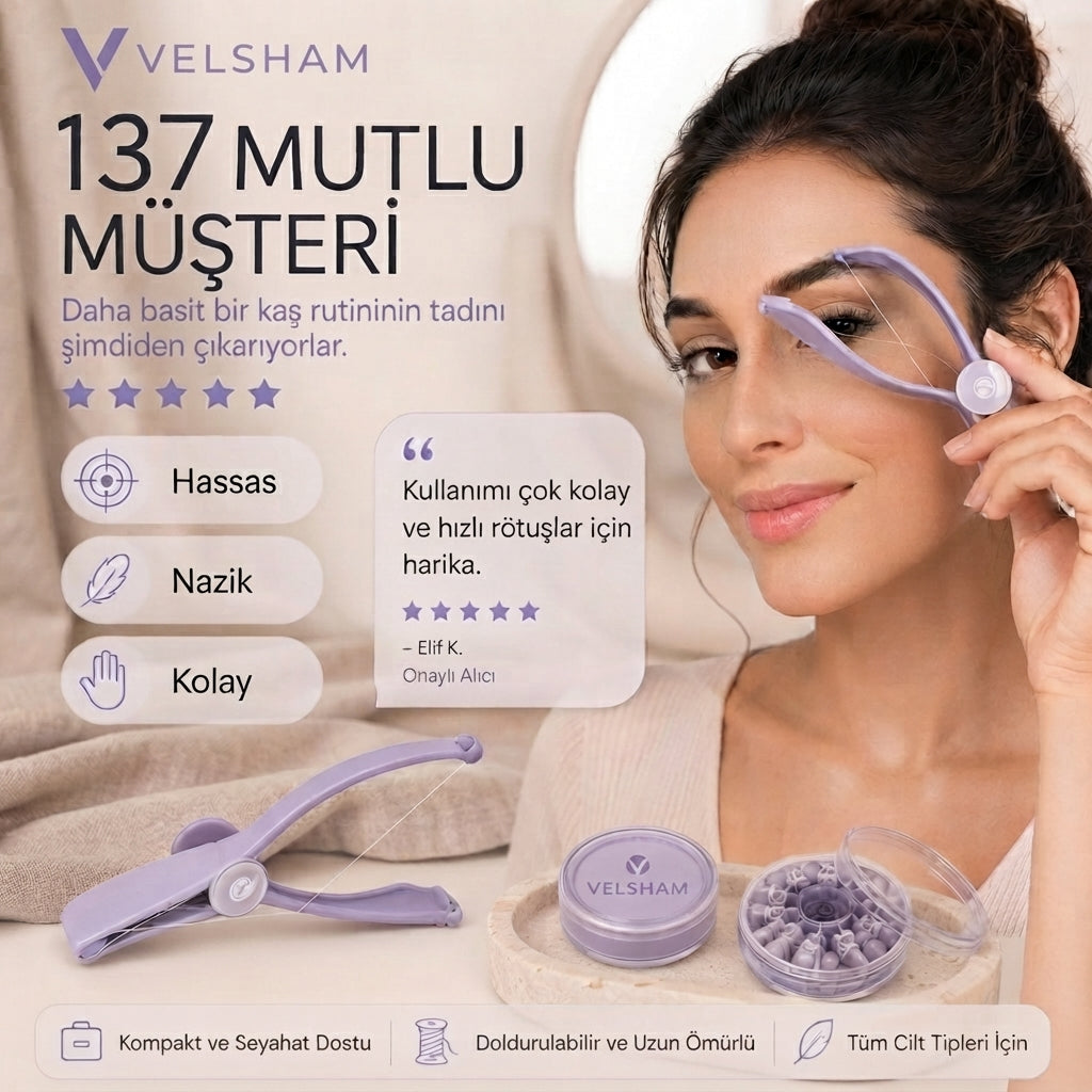 VELSHAM - İpli Kaş ve Yüz Şekillendirici