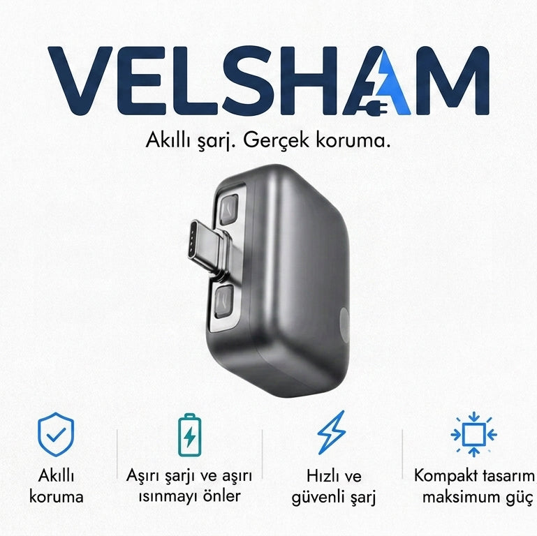 Velsham - Akıllı Şarj Adaptörü