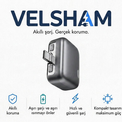 Velsham - Akıllı Şarj Adaptörü